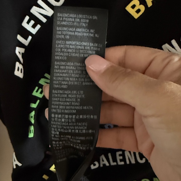 NWT, Balenciaga Rainbow Allover Logo Knit Sweater — Size L - Picture 5 of 9